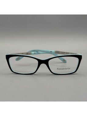 Tiffany & Co. TF2103-B 8055 Eyeglasses Frames Black Blue Rectangle 53-16-140